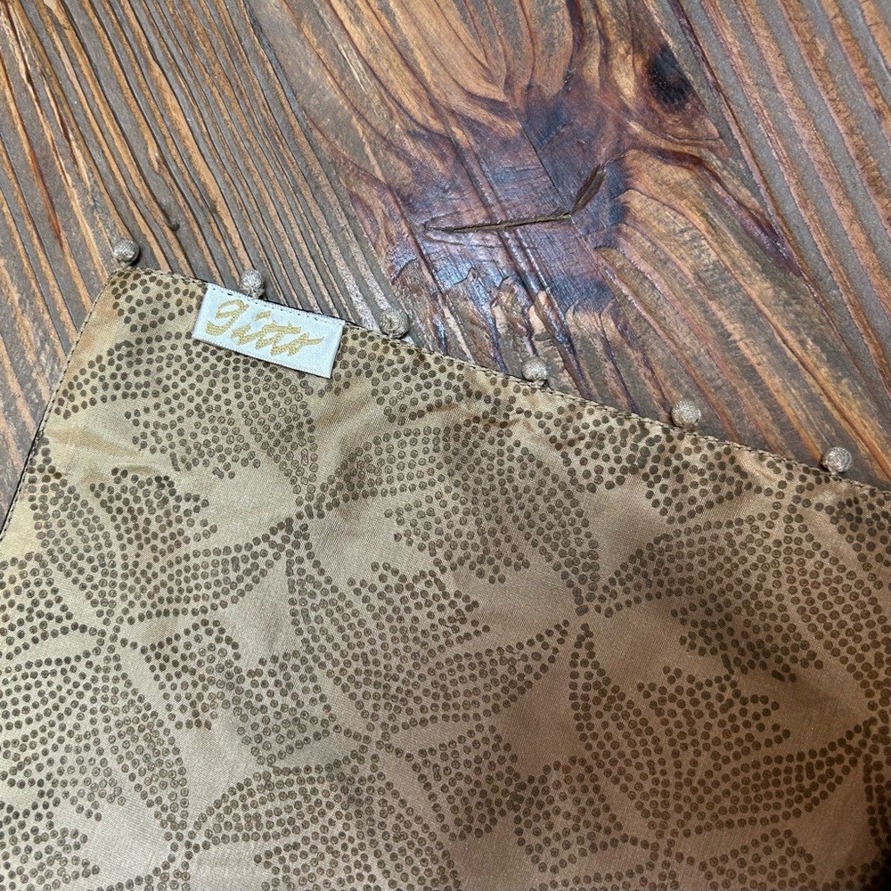 Silk Black, Gold and Tan Wrap - Picture 3 of 8